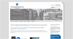Desktop Screenshot of macdonaldhenderson.co.uk